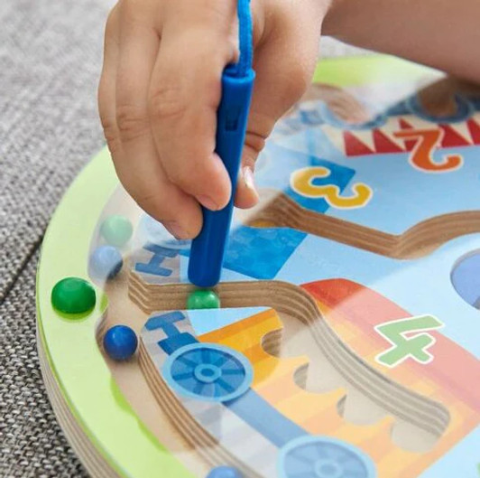 HABA Neato Number Train Magnetic Maze Game | Haba