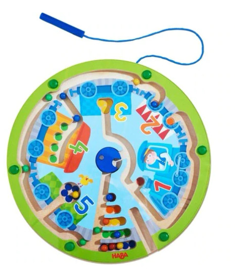 HABA Neato Number Train Magnetic Maze Game | Haba