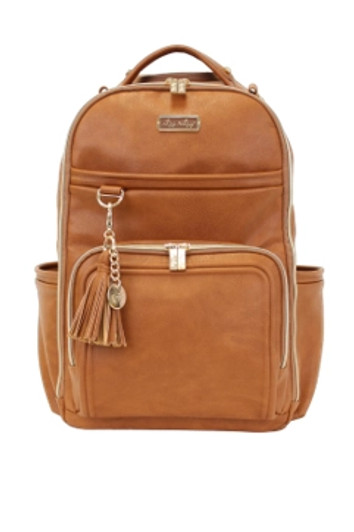 Boss Plus | Large Diaper Bag Backpack | Cognac | Itzy Ritzy