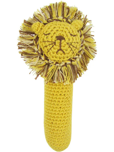  Crochet Lion Stick Rattle | Albetta 