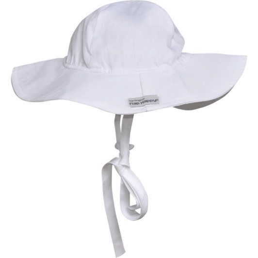  UPF 50+ Floppy Sun Hat | White | Chambray | Flap Happy
