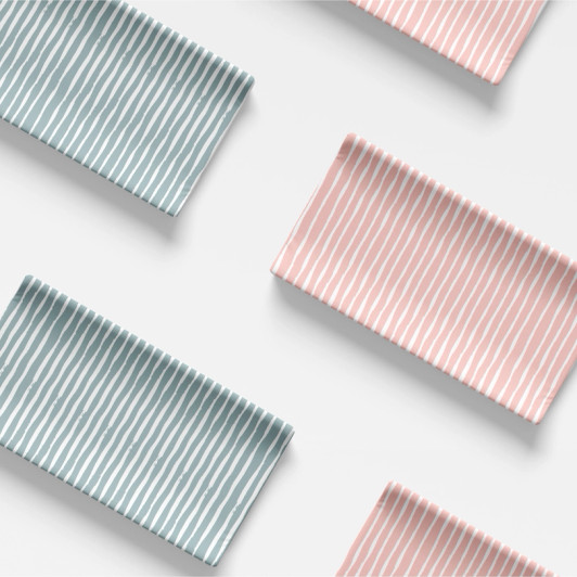 Organic Changing Pad Cover | Pink Stripes | Norani