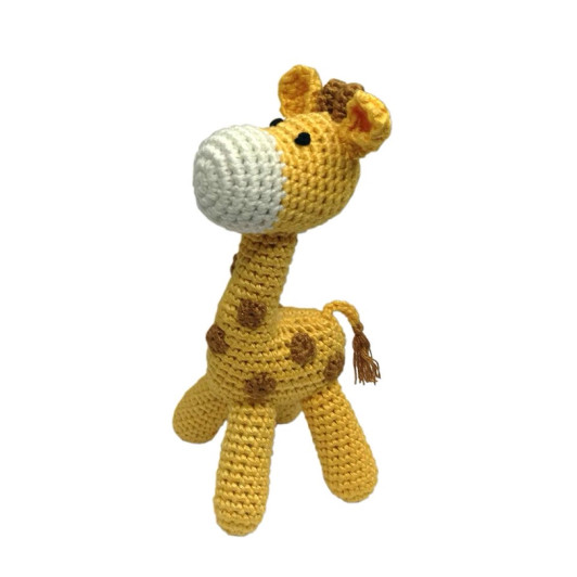 Standing Giraffe Hand Crocheted Rattle | Cheengoo
