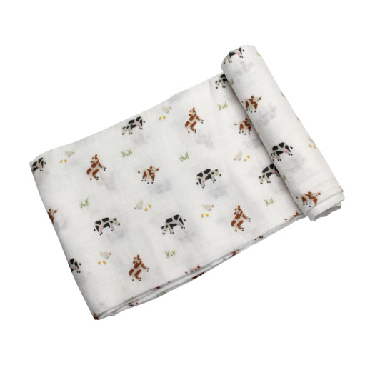 Cow Swaddle | Bamboo Little