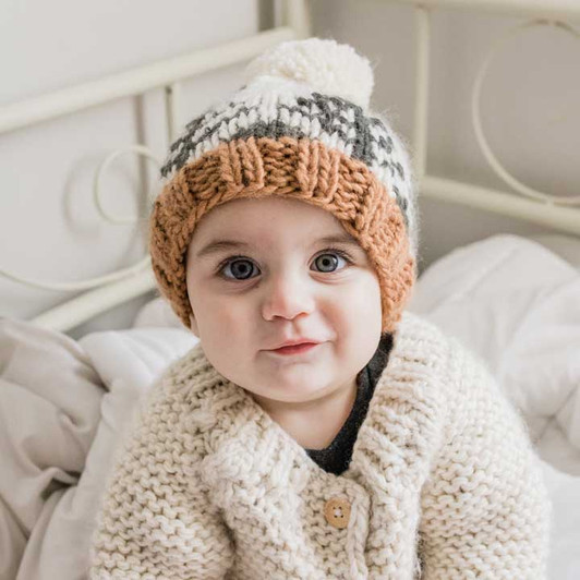 Forest Knit Beanie Hat Natural | Huggalugs