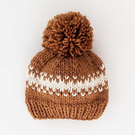 Rebel Pecan Knit Beanie Hat for Babies thru Adults