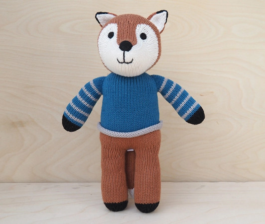 Fox in Blue Sweater | Melange Collection