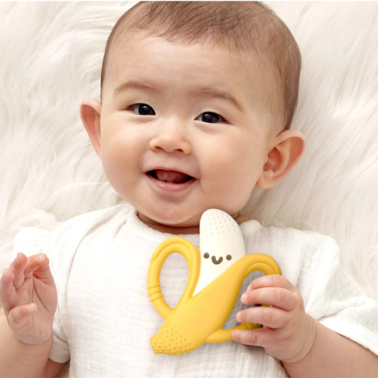Chew Crew Silicone Handle Teether | Beckett the Banana | Itzy Ritzy