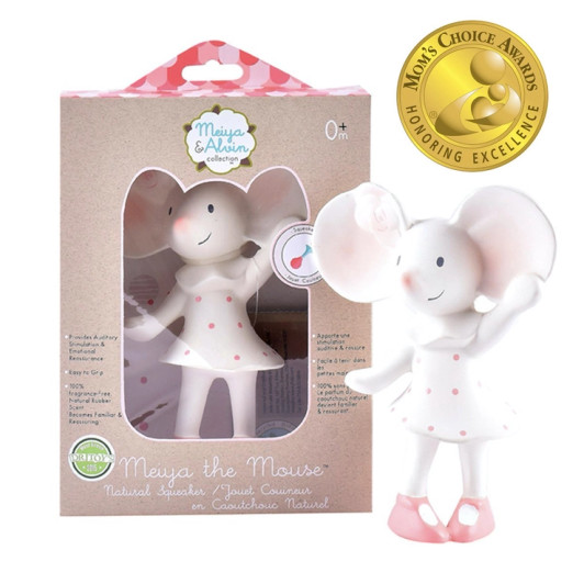  Meiya the Mouse Organic Natural Rubber Teether | TIkiri Toys