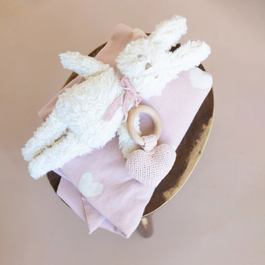 Charlie Bunny Plush Toy | Pink Bow | The Blueberry HIll
