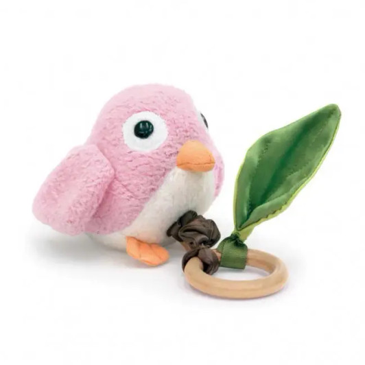 Crawling Critter Teething Toy |- Pink Birdy | Apple Park