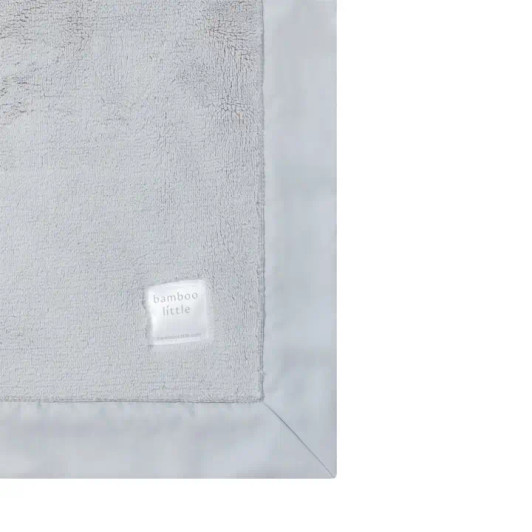 Gray Plush Security Blanket | Bamboo Little