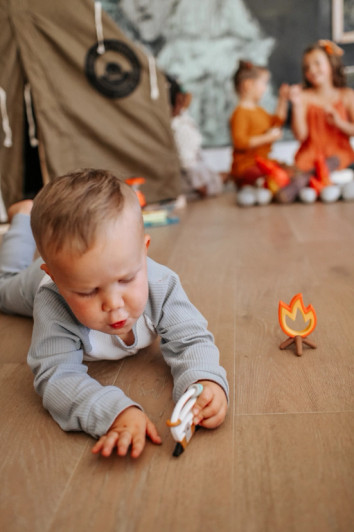 Lucy Darling Little Camper Teether Tou