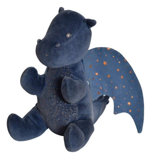 Midnight Dragon Organic Fabric Soft Plush Toy | Tikiri Toys