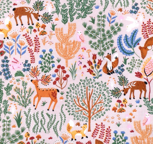 Bamboo Blend Baby Blanket - Boho Woodland | Apple Park Kids