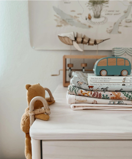 Bamboo Blend Baby Blanket - Wild Horses | Apple Park Kids