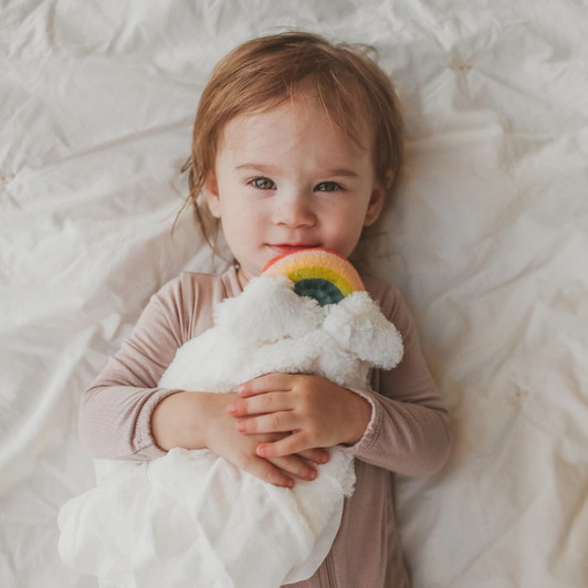 Little Rainbow Lovey Blanket | Lucy Darling