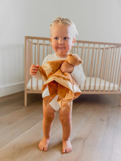 he vibrant design captures the essence of sunshine, bringing a touch of joy to your baby's world. Give the gift of warmth and security with this precious lucy darling.blanket.