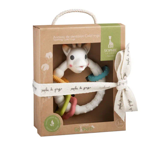 . Give the gift of comfort with Sophie la Girafe teething ring.
