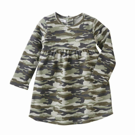 Mud Pie Girls Camouflage Print Camo Casual Dress