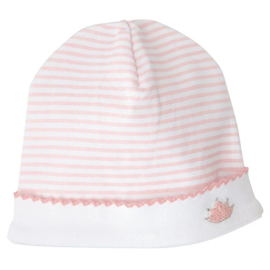 Welcome your little one into the world with the adorable Mud Pie French Knot Infant Cap.