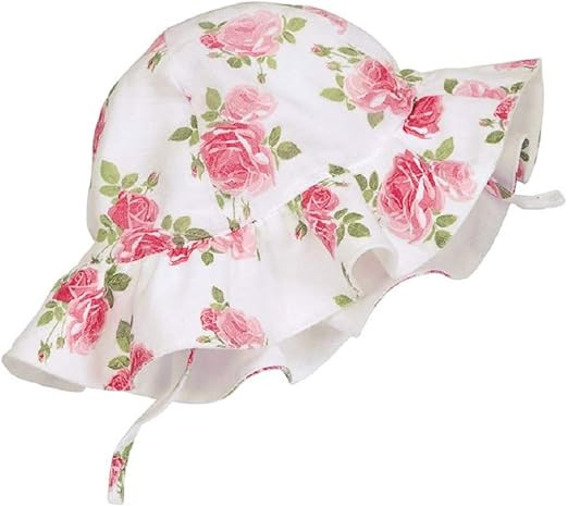 Mud Pie Muslin Rose Sun Hat - Infant