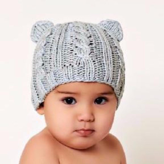 Introducing the adorable Julian Cable Bear Knit Hat from The Blueberry Hill, a perfect blend of style and comfort for your little one.
