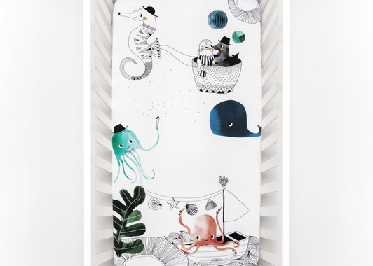  Underwater Love Crib Sheet | Rookie Humans