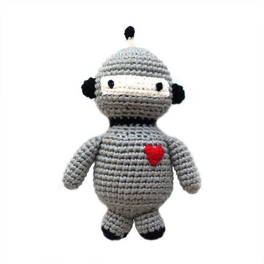 Robot Hand Crocheted Rattle | Cheengoo Robot Hand Crocheted Rattle | Cheengoo