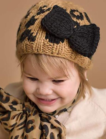 Lala Leopard Knit Hat | The Blueberry Hill