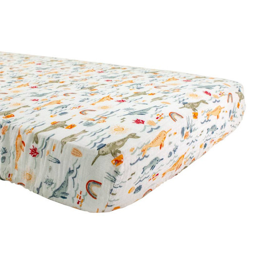 Narwhal Crib Sheet | Bebe au Lait