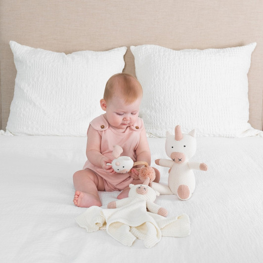 Organic Cotton Rattle | Unicorn | Zestt Organics