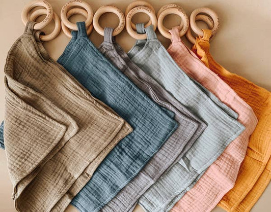 Muslin Teething Ring | Cloud | Chewable Charm