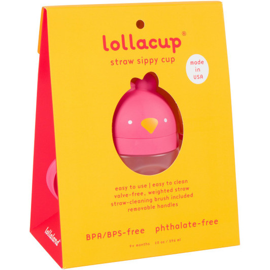 Lollacup | Straw Sippy Cup | Posh Pink