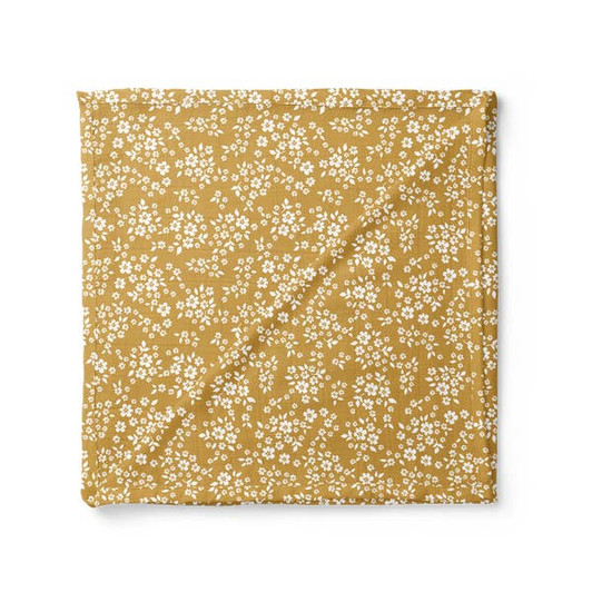 Swaddle Whimsy Floral Mustard | The Mini Scout