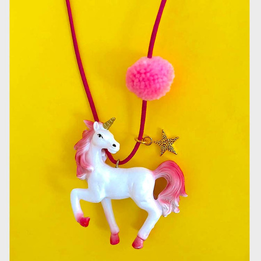 Rebel the Pink Unicorn Necklace | Elegant Baby