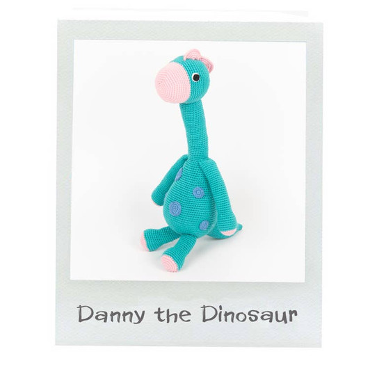 Danny the Dinosaur Hand Knitted Organic Stuffed Animal | Cuddoll