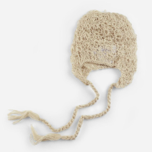 Lacy Mohair Bonnet | Tan | The Blueberry Hill