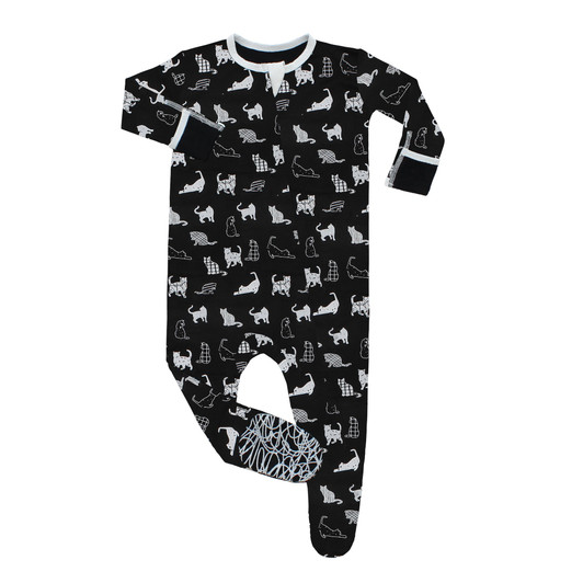 Bamboo Footed Sleeper | Kitties | Peregrine Kids