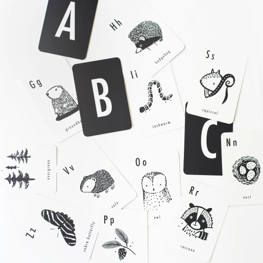 Alphabet Cards | Woodland | Wee Gallery