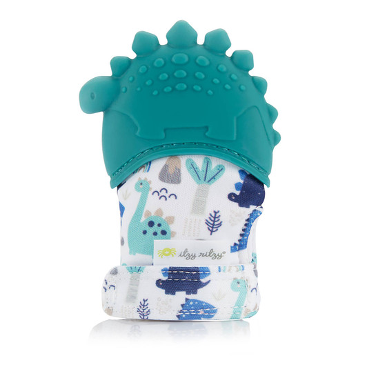 Itzy Mitt Teething Mitts | Teal Dino | Itzy Ritzy