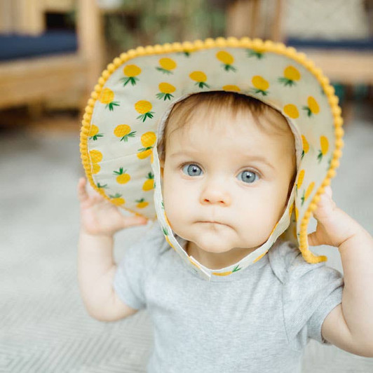  Pineapple Sunhat UPF 25+ for Babies & Toddlers | Huggalugs