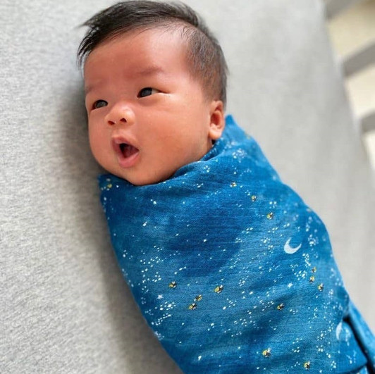 Organic Swaddle | Starry Night | Malabar Baby