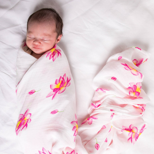 Organic Swaddle | Magical Lotus | Malabar Baby