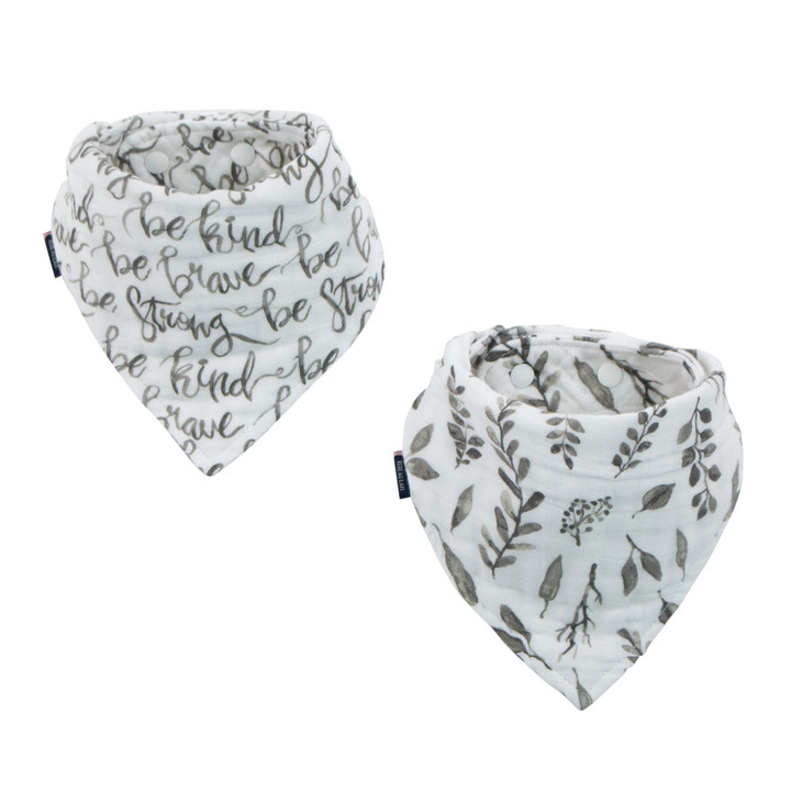Just Be + Leaves Bandana Bib Set | Bebe au Lait