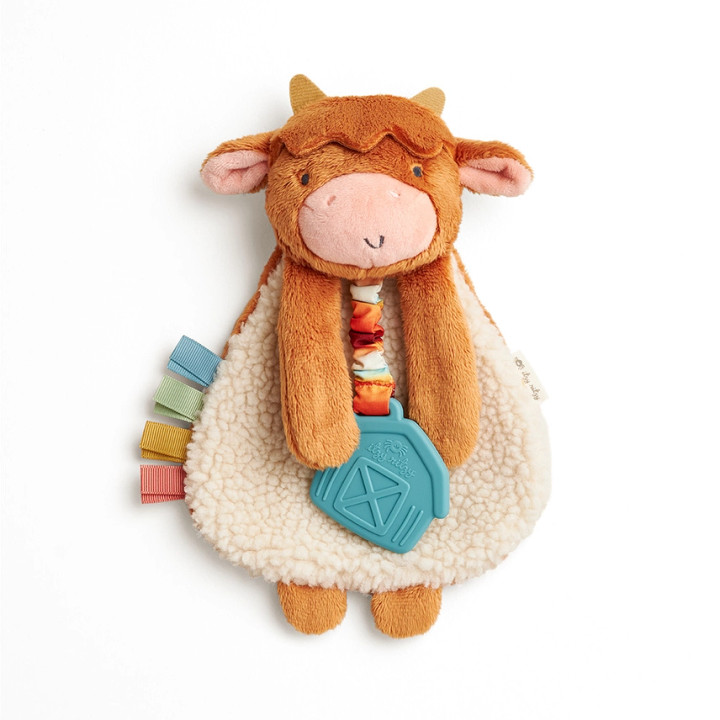  Itzy Lovey Plush and Teether Toy | Wyatt the Highland Cow| Itzy Ritzy