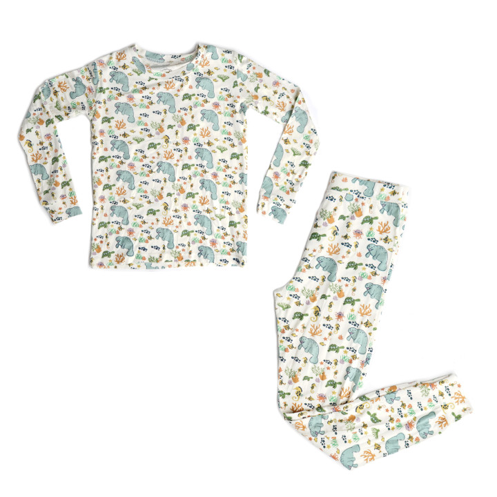 Manatee Bamboo Pajamas | Emerson and Friends