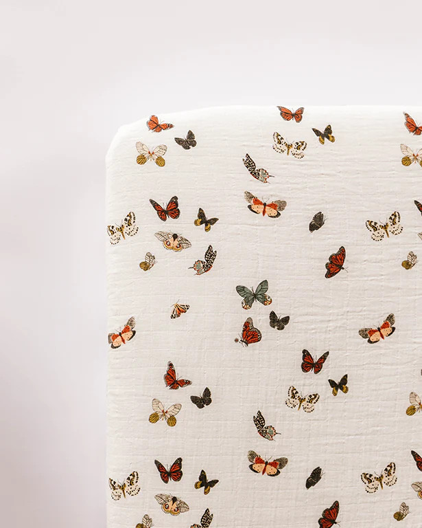  Butterfly Migration Crib Sheet | Clementine Kids