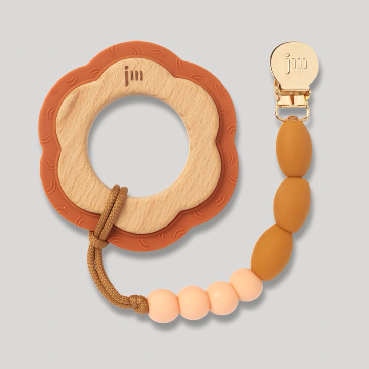  Honey Teether + Clip Set | January Moon