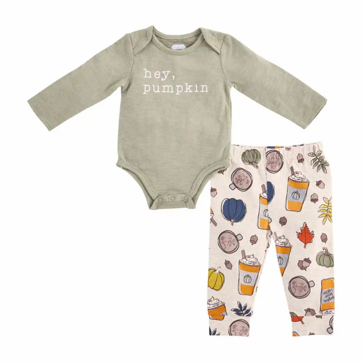 Pumpkin Spice Crawler Two-Piece Set | Mud Pie